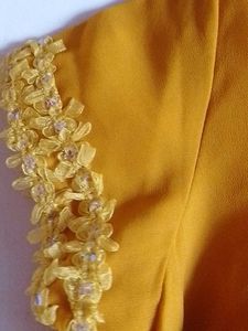 Elegant Yellow Embroidered Blouse