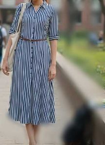 Striped Shirt  Dress