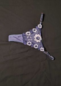 Lace Floral Thong Briefs