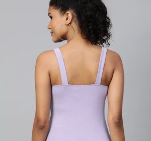 Lavender Tie-Front Tank Top
