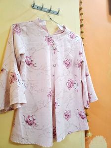 Beautiful Pink Floral Kurta