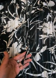 Floral Print Sheer Top