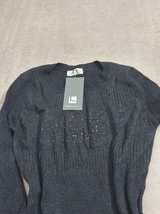 Chic Embellished Knit Sweater