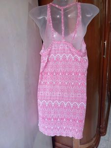 Pink Printed Nightgown