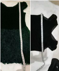 Very Fancy Mini Velvet  Net Short Drees