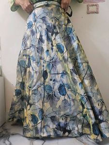 Stunning Leaf Print Lehenga Choli Set