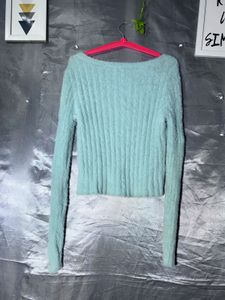 Cozy V-Neck Fuzzy Sweater