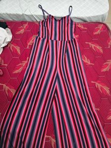 Striped Wide Leg Jumpsuit
