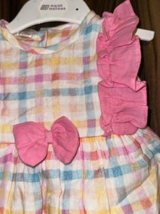 Candyhouse Girls Plaid Ruffled Dress