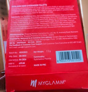 Myglamm Xoxo Eye shadow Palette
