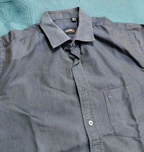 Men's Casual Button-Down Nevy Blue Shirt