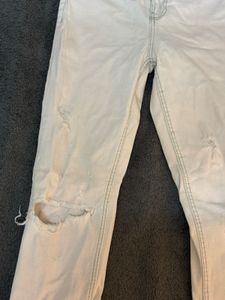 🎸🐆🪩Zara light pink ripped highwaist skinnyJeans