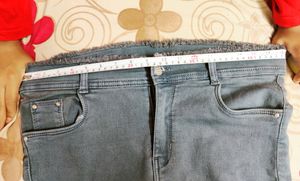 a Denim Jeans With Design In Top &amp; Bottom