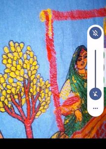 Blue Kurta with Yellow Polka Dots