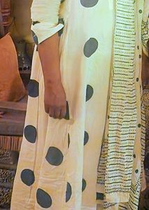 Elegant Polka Dot Kurta Set with Dupatta