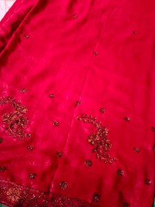 MAROON Designer SILK BLEND SAREE
