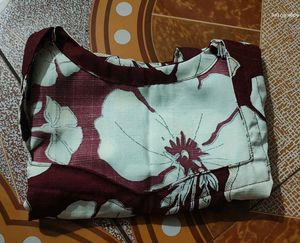 Floral Print Sleeveless Top kurti stitched by me
