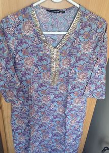 Melange Floral Print Kurta