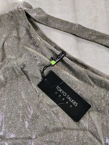 Sparkly One-Shoulder Mini Dress