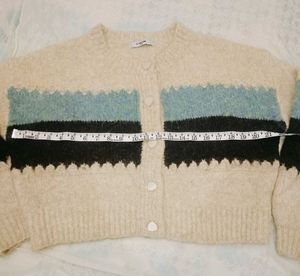 Colorblocked Knit Cardigan