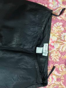 Black Faux Leather Pants
