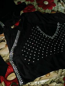 black saree 💥🥵