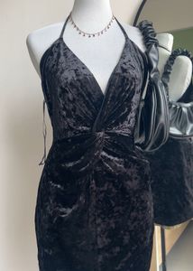 ZARA Rare Find Velvet Mini Dress