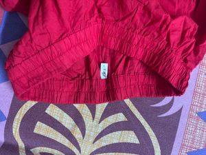 Vibrant Red Ethnic Kurta Set