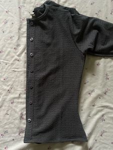 Off Duty Textured Button-Up Cardigan