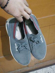 Comfortable Grey Knit Sneakers