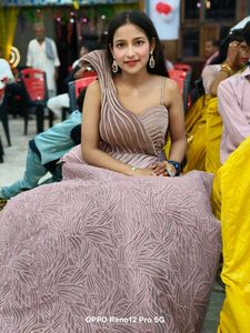 Pink Barbie Indo Western Designer Gown