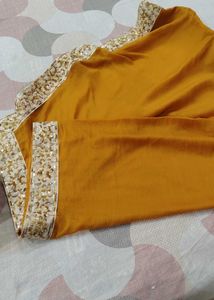 Elegant Mustard Kurta Set with Dupatta