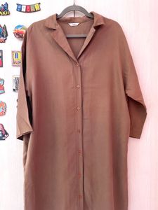 Brown Shirt Dress