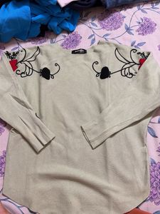 Embroidered Sweater