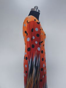 Orange Polka Dot Dress