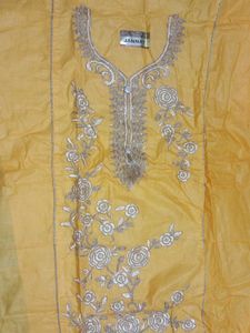 Yellow Embroidered Kurta Set