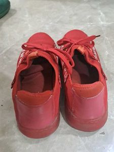 OFF-WHITE Dupe Red Sneakers