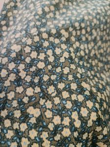 Vintage Floral Print Midi Skirt