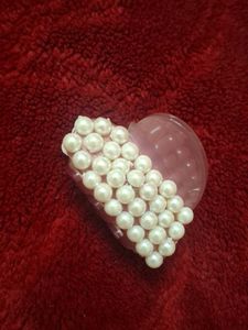 Exquisite Pearl Embellished Heart Ring