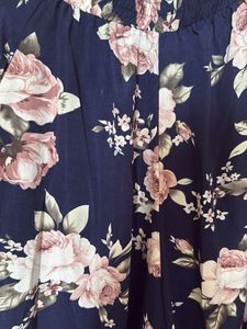 Navy Floral plazo