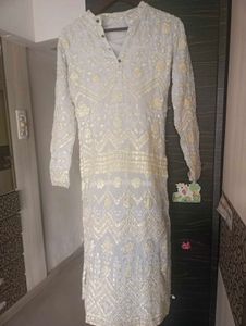 xs size gray festive kurti