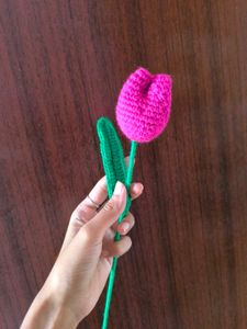 Handmade Crochet Tulip Flower