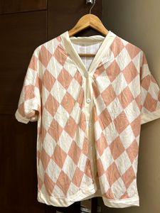 Peach Diamond Coord Set