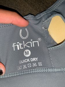 Fitkin Sports Bra Padded Sea Green Size M/ 32B