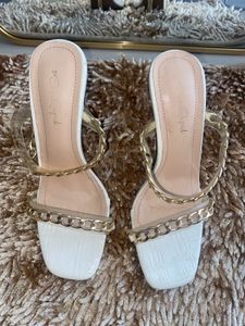 White Everqupid Heels