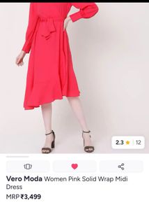 Chic Red Wrap Dress