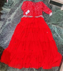 Ethnic Gown With Shrug