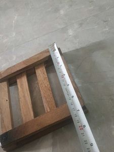 Wooden plant stand base