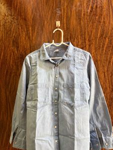 34 bust Blue Denim womens Shirt