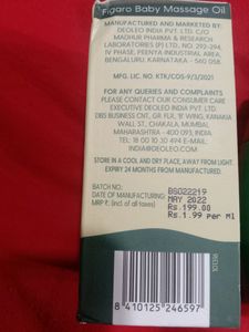 Figaro Baby Massage Oil